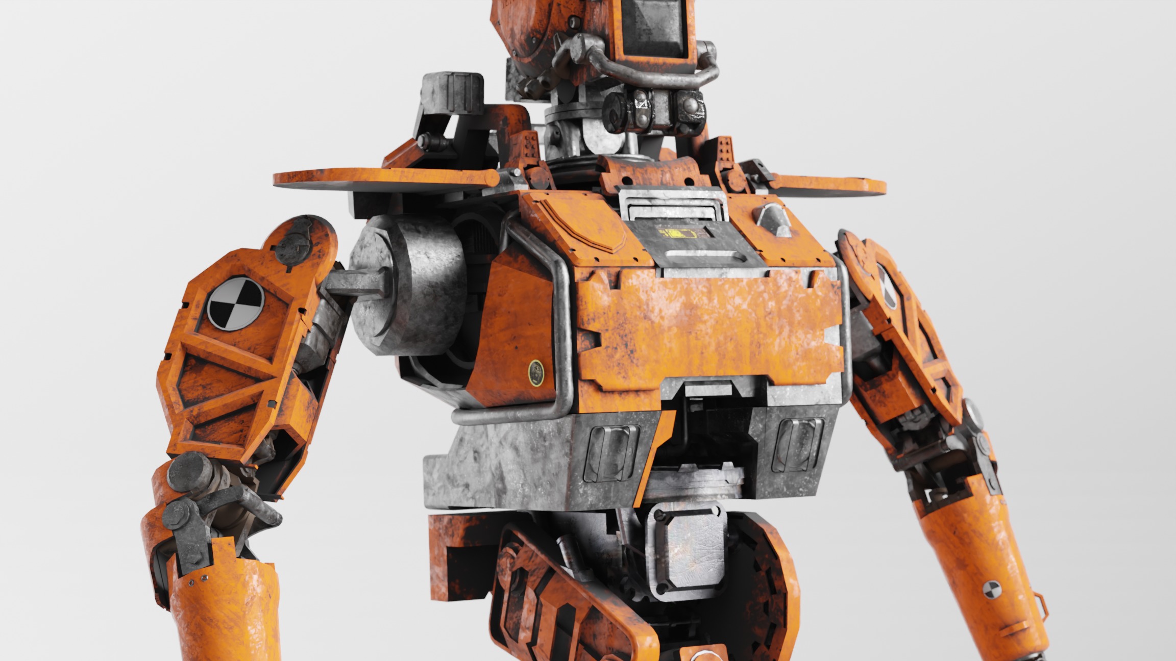 Chappie Prototype Variant Fully IK-RIGGED  3D model_3