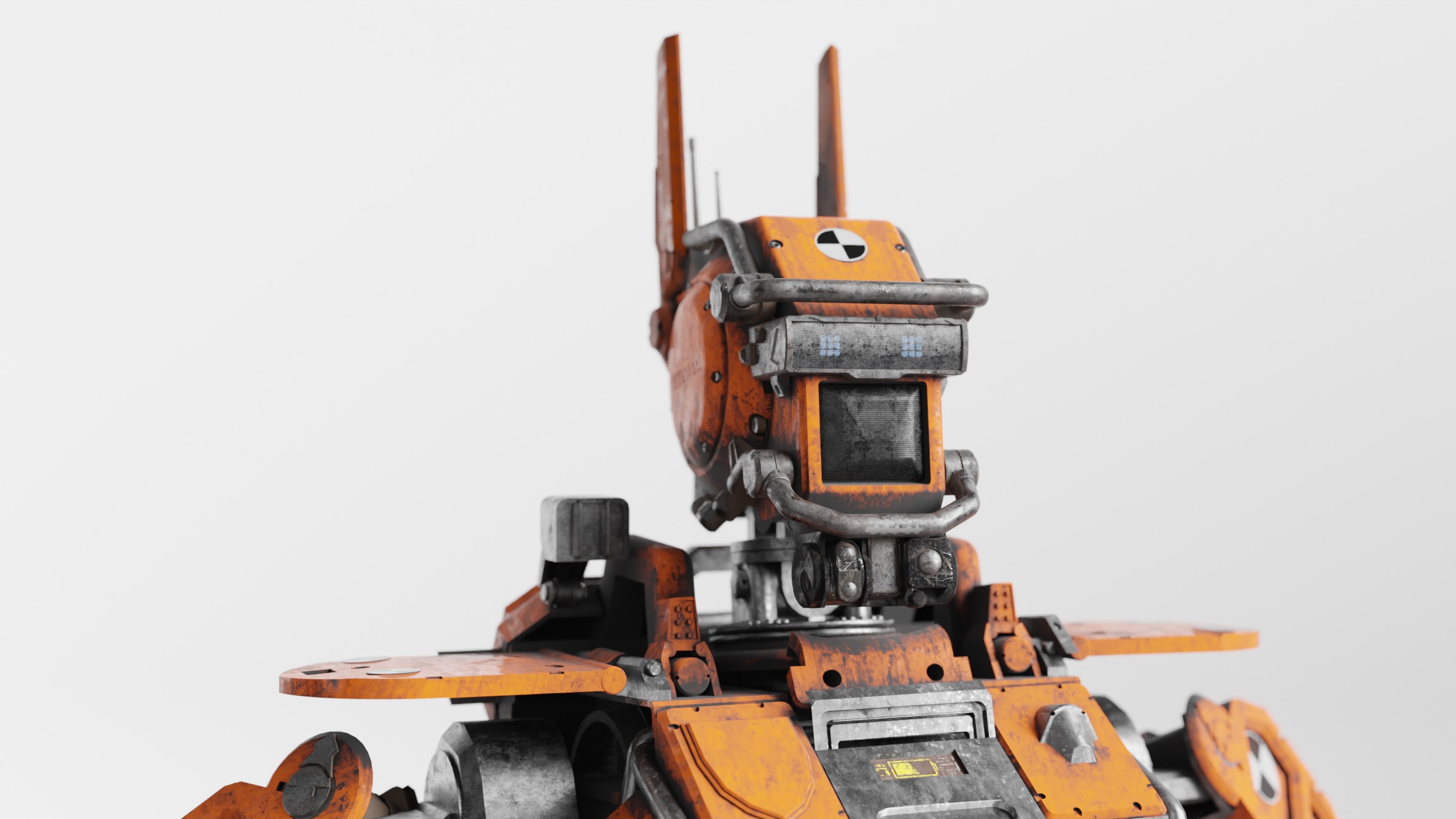 Chappie Prototype Variant Fully IK-RIGGED  3D model_8