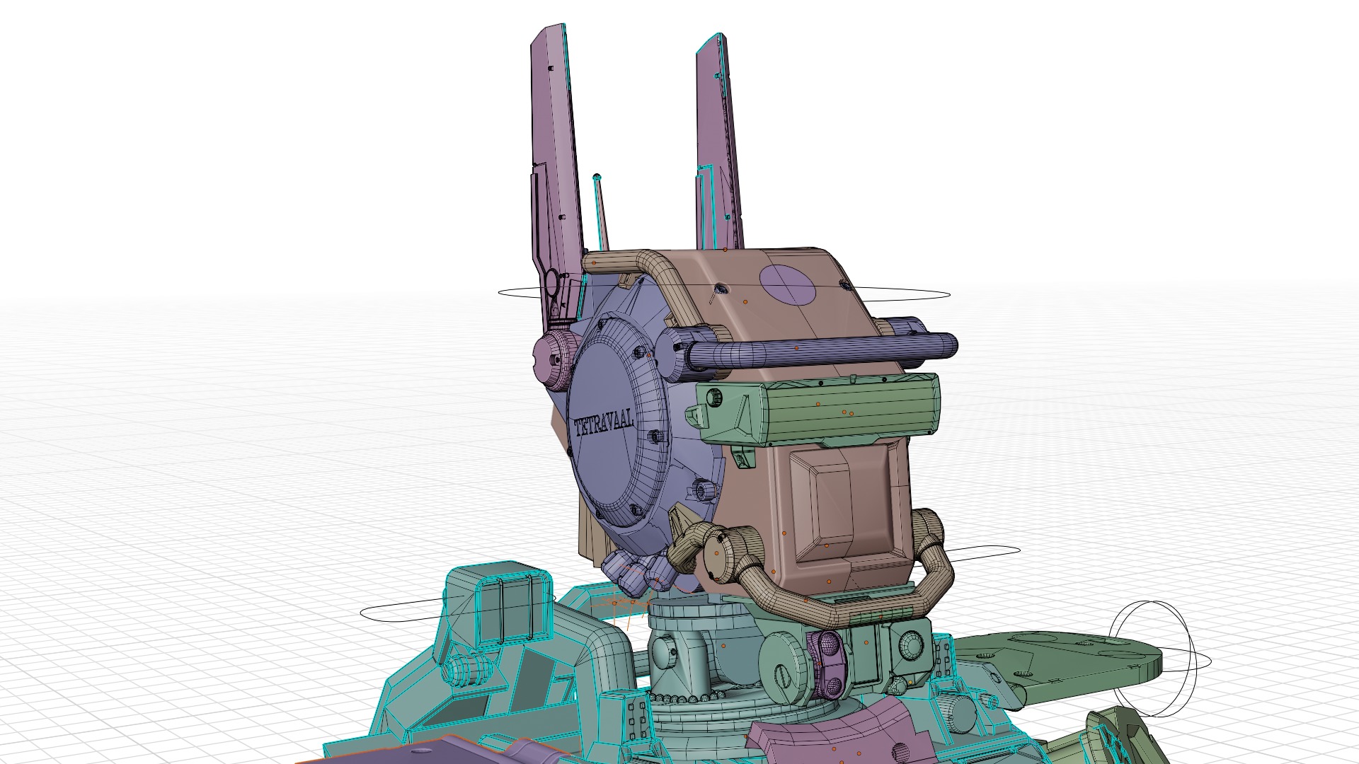Chappie Prototype Variant Fully IK-RIGGED  3D model_12
