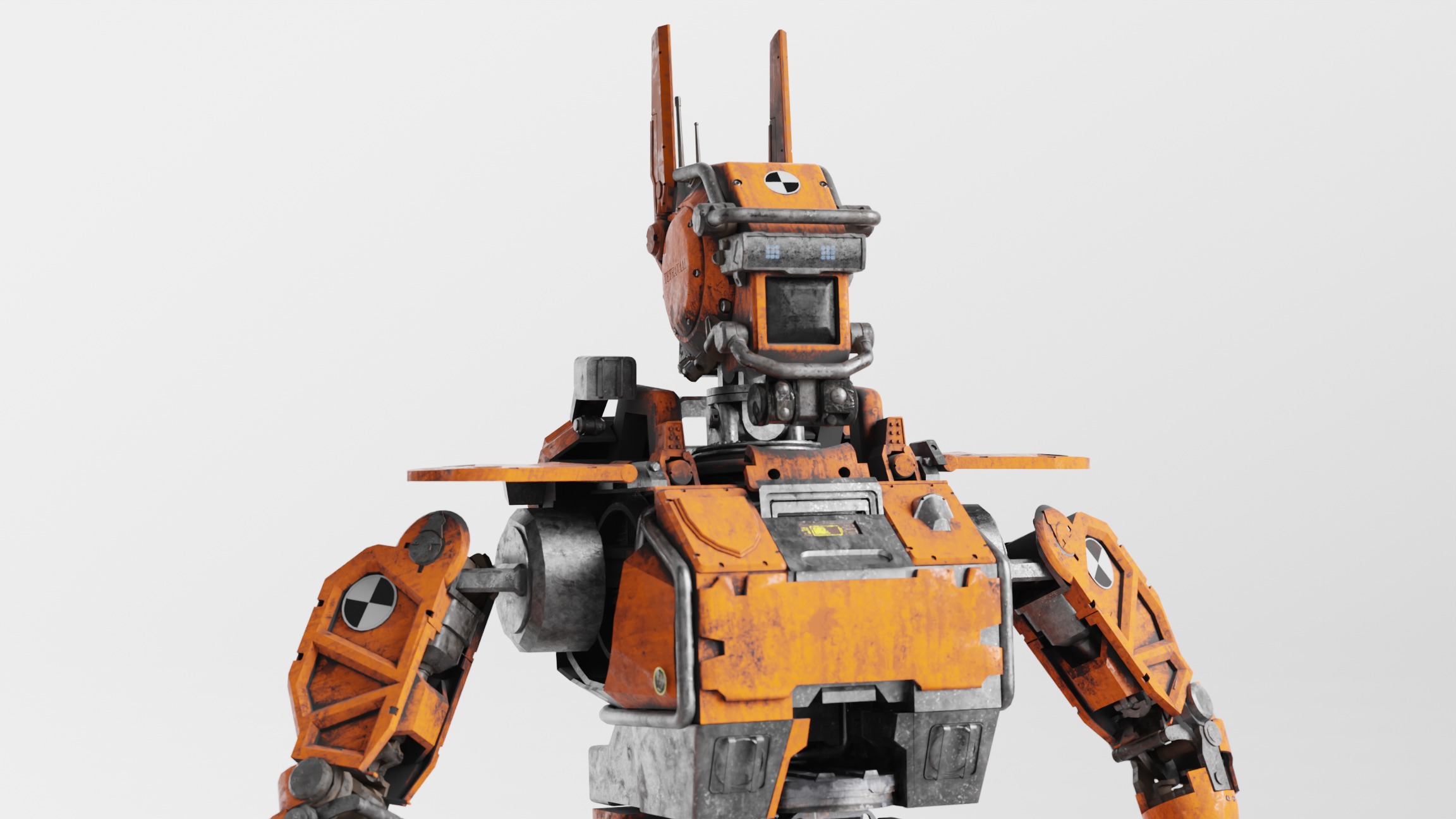 Chappie Prototype Variant Fully IK-RIGGED  3D model_2