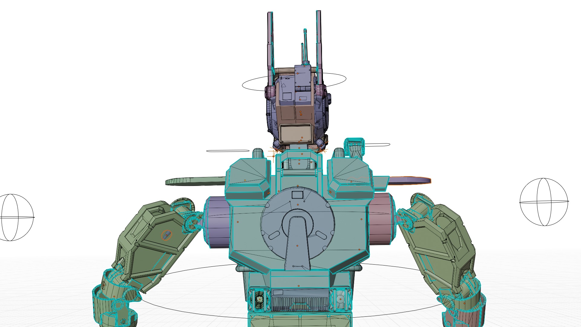 Chappie Prototype Variant Fully IK-RIGGED  3D model_15