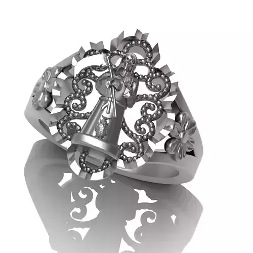 santa muerte Ring