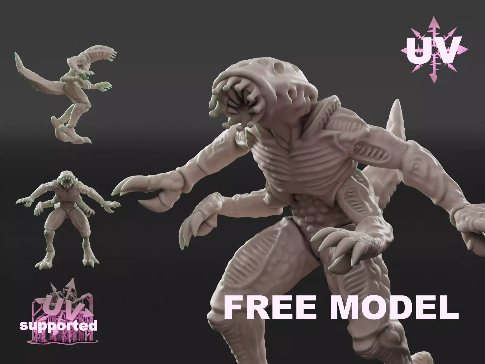 Ymgarl leech Free 3D print model