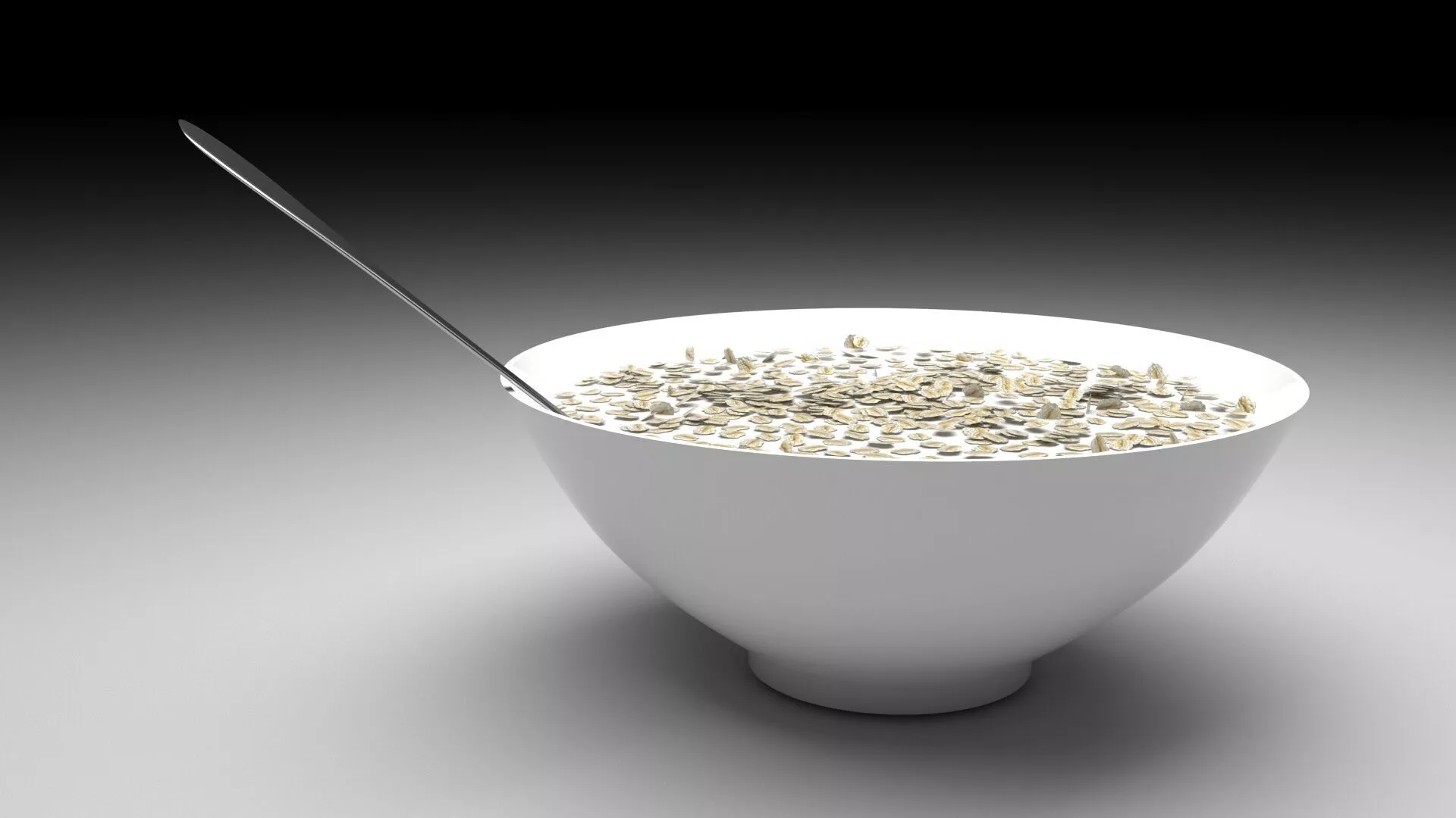 Bowl of Oatmeal 3D model