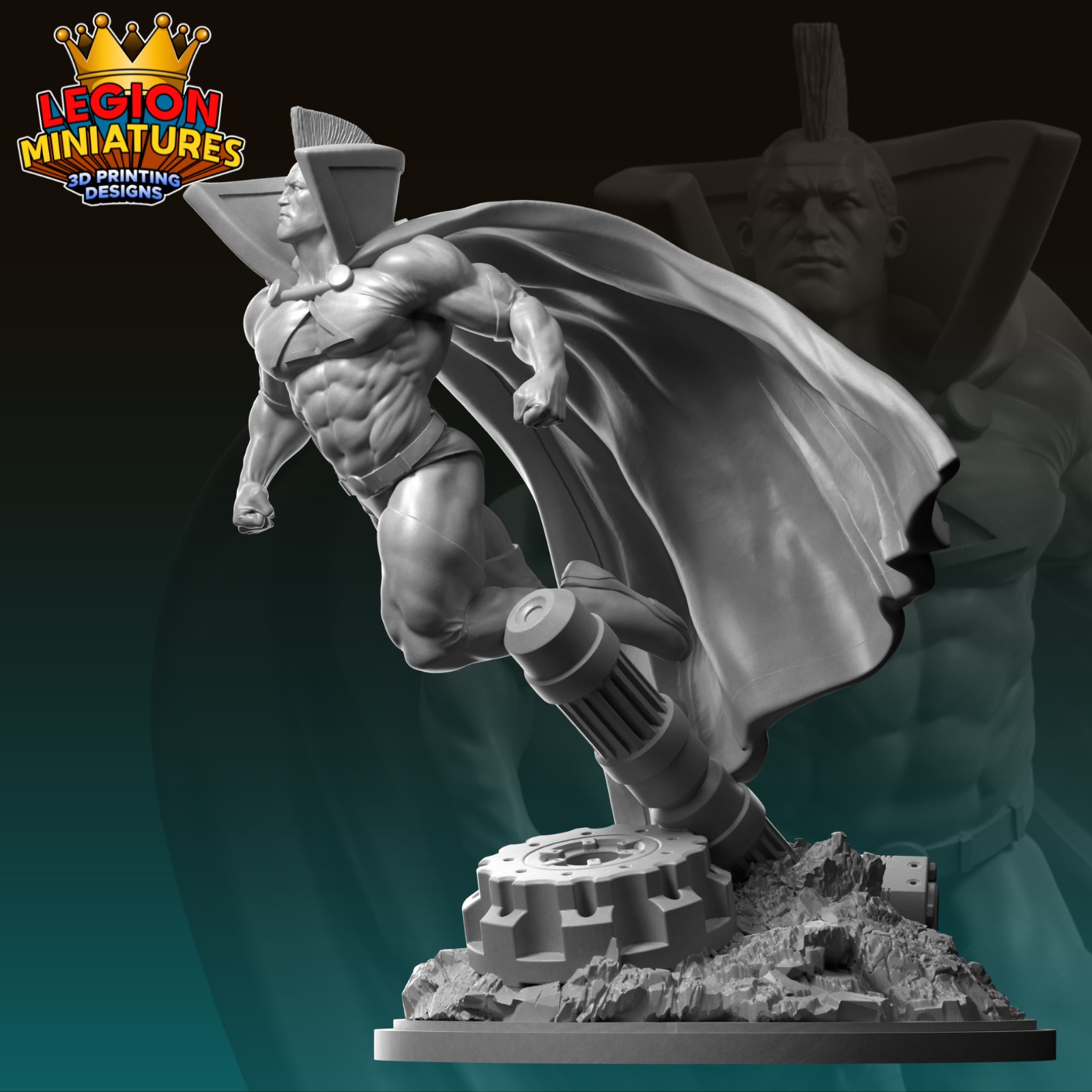 Marvel crisis protocol Gladiator presupported included 3D print model_1