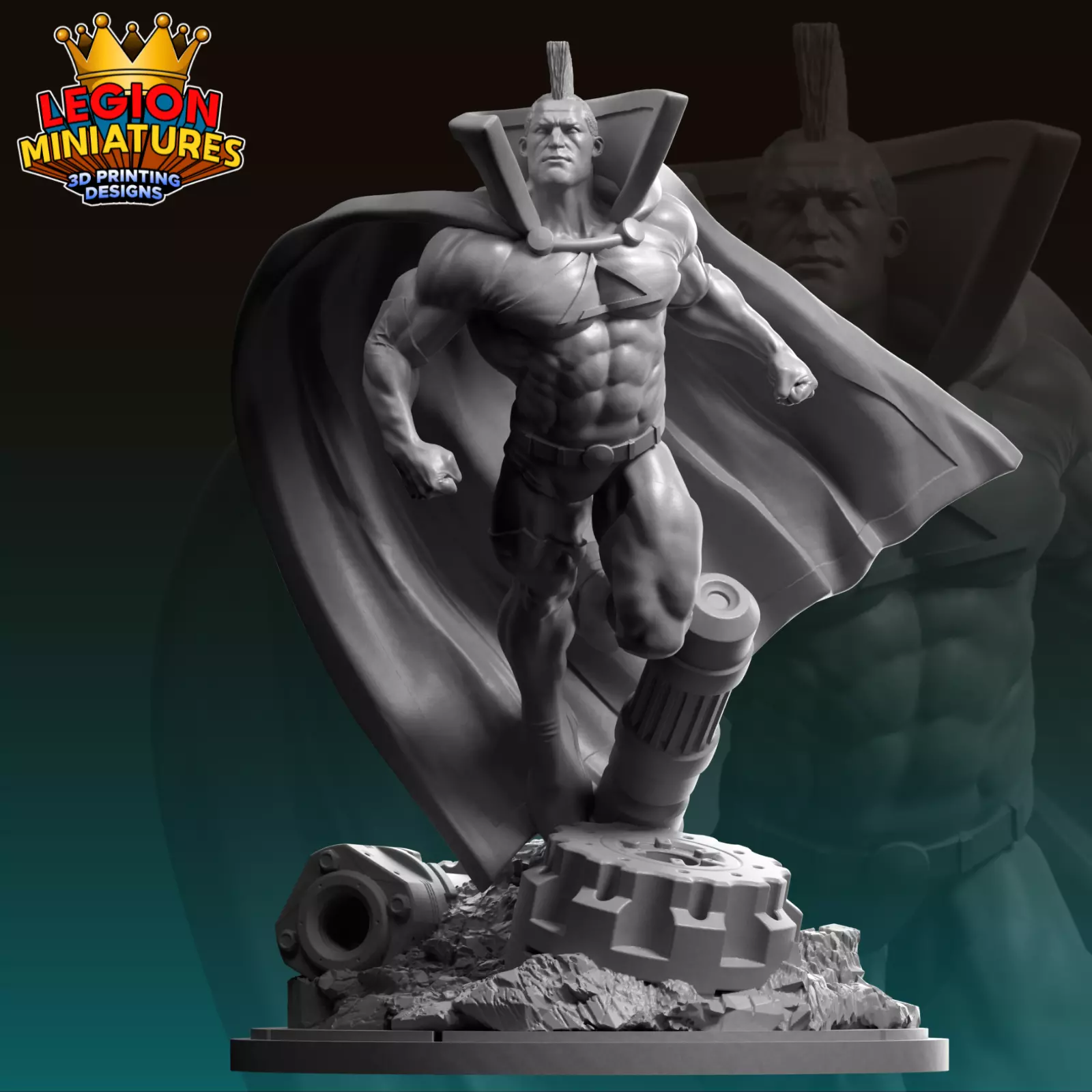 Marvel crisis protocol Gladiator presupported included 3D print model_0