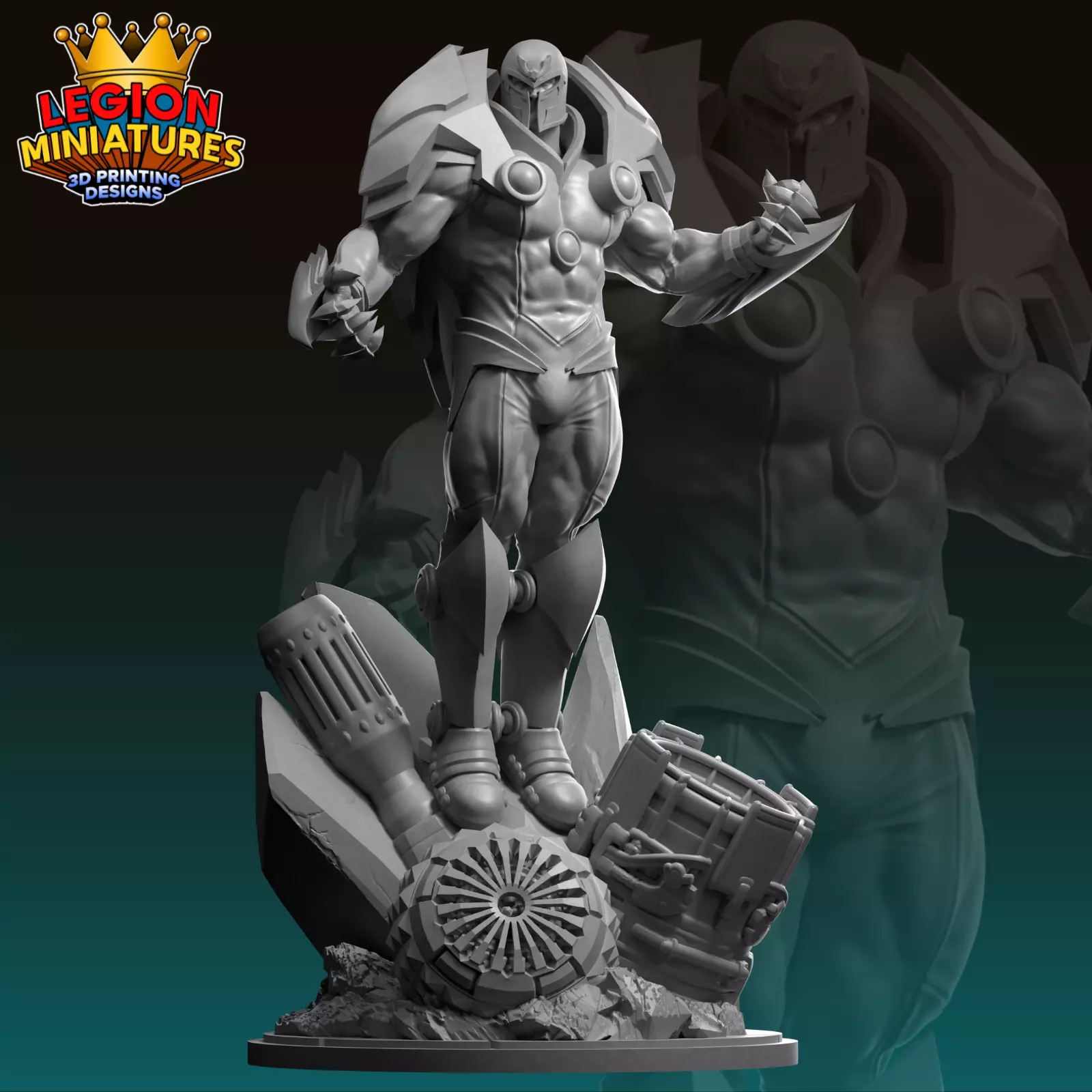 Marvel crisis protocol Onslaught presupported included 3D print model_0