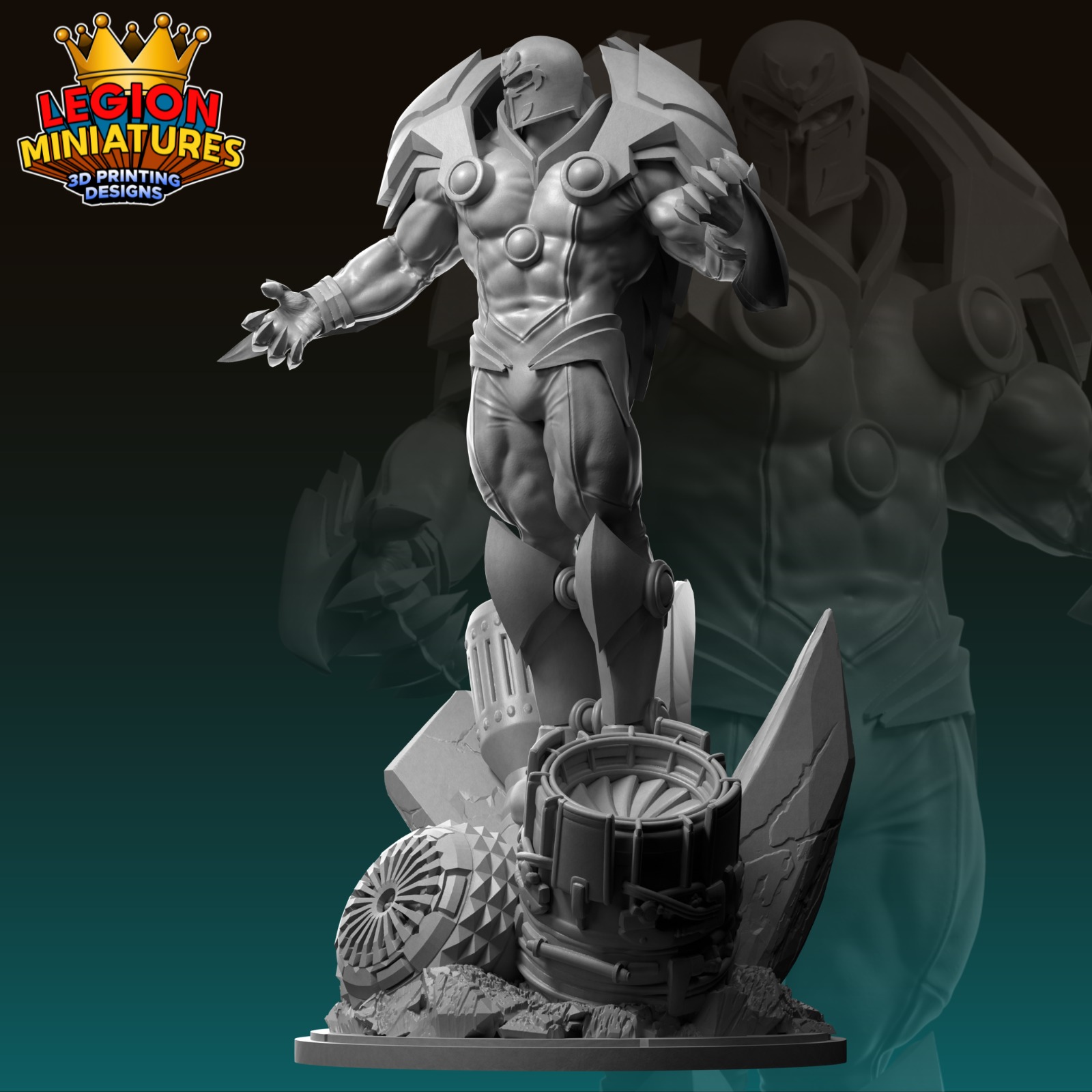 Marvel crisis protocol Onslaught presupported included 3D print model_1