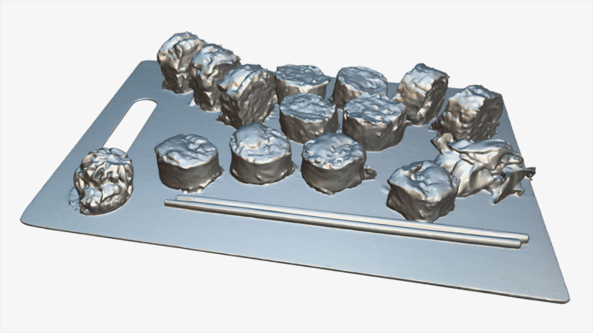 Sushi Low-poly 3D model_8