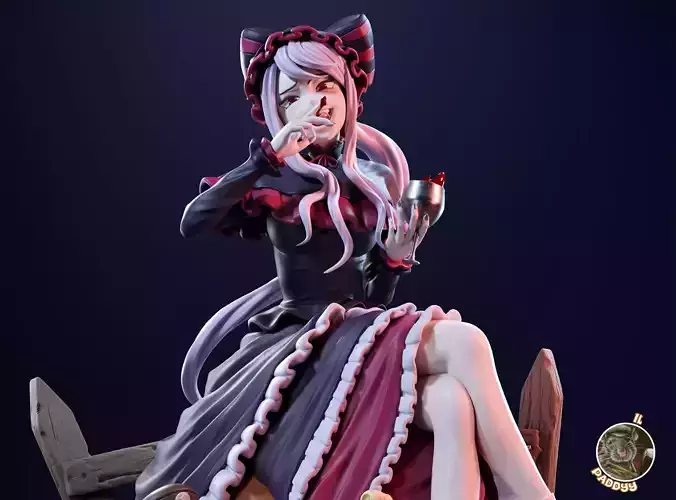 Shalltear Bloodfallen fanart 3D print model