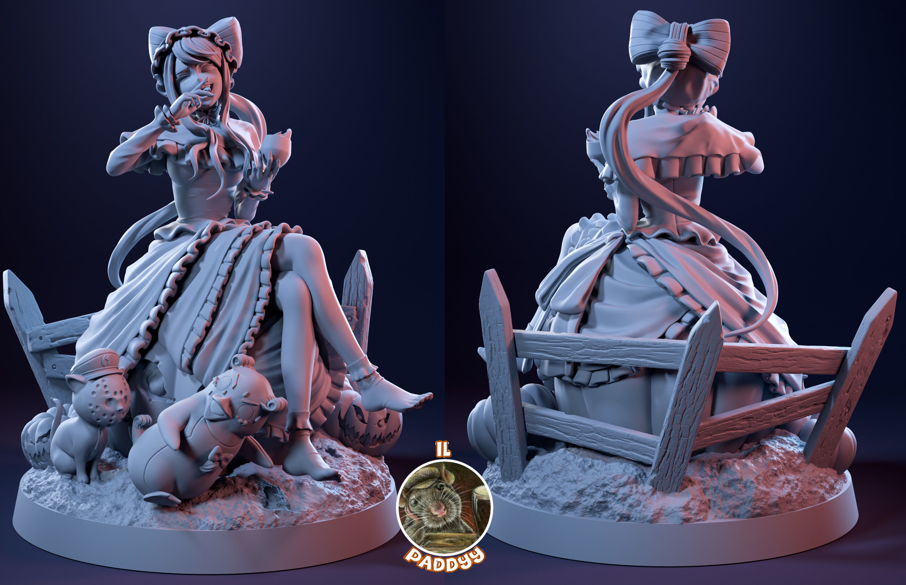 Shalltear Bloodfallen fanart 3D print model_2