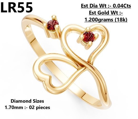 Lightweight Diamond Ring 3D print model