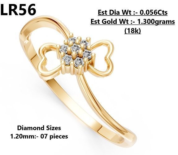 Lightweight Diamond Ring 3D print model