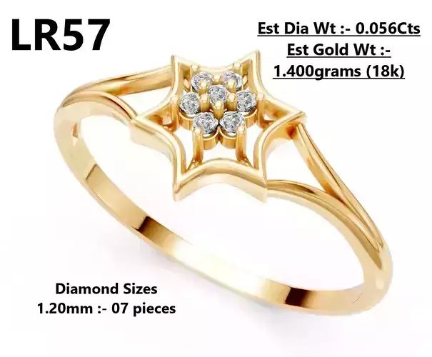 Lightweight Diamond Ring