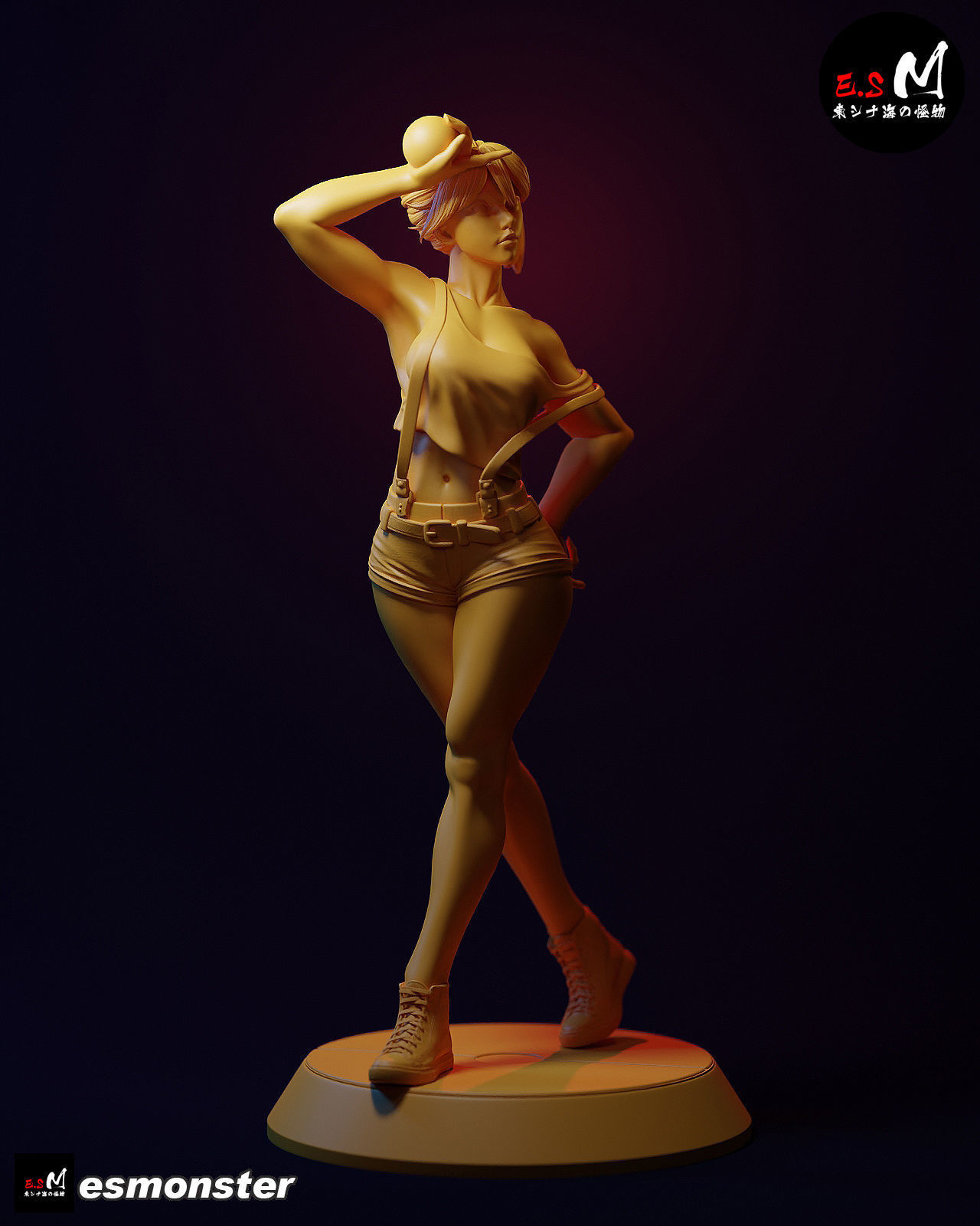 Misty pokemon trainer with NSFW CHARACTER BY ESM 3D print model_6