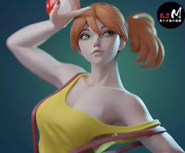 Misty pokemon trainer with NSFW CHARACTER BY ESM