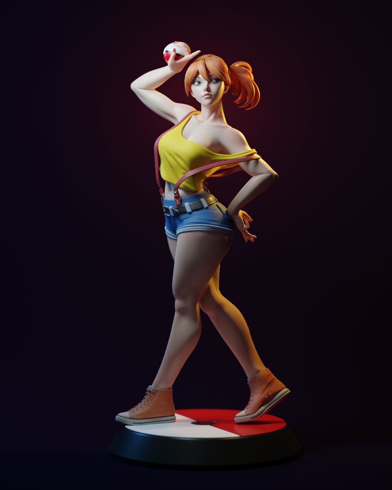 Misty pokemon trainer with NSFW CHARACTER BY ESM 3D print model_28