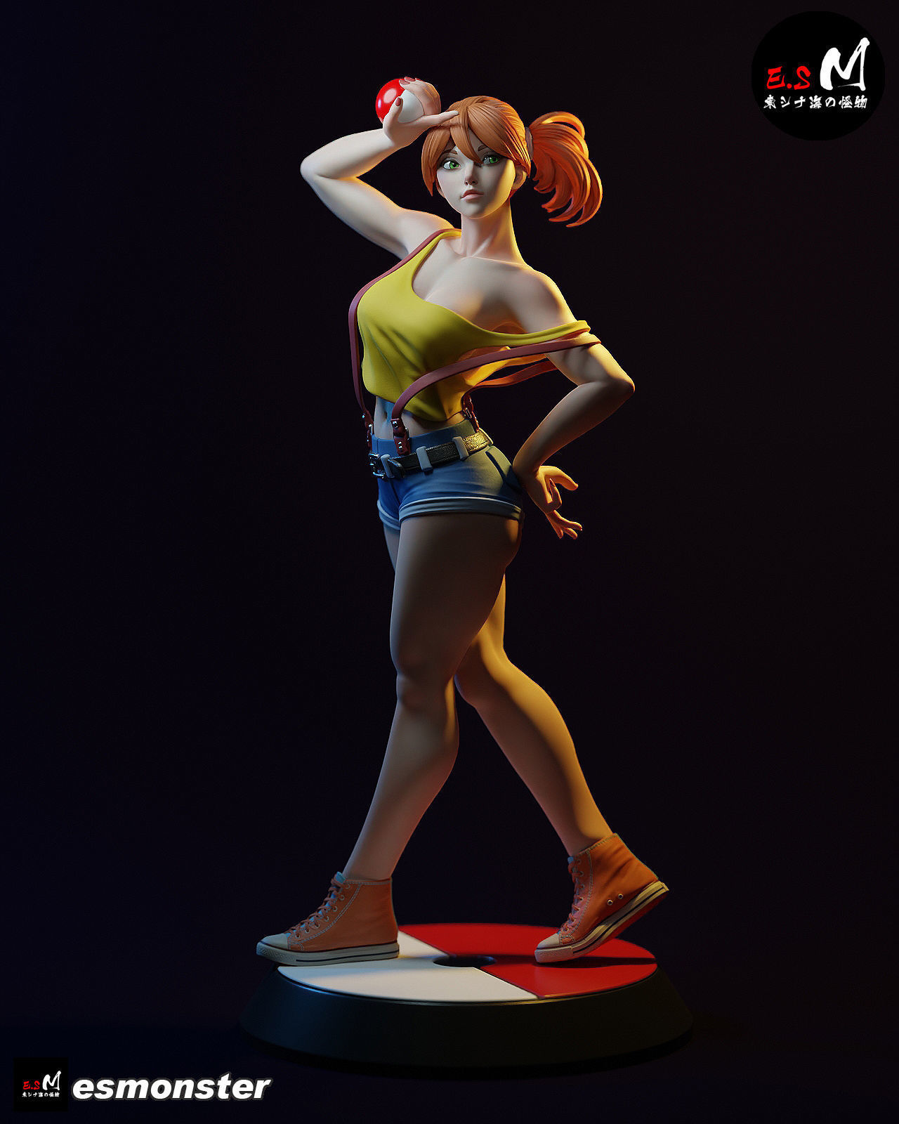Misty pokemon trainer with NSFW CHARACTER BY ESM 3D print model_24