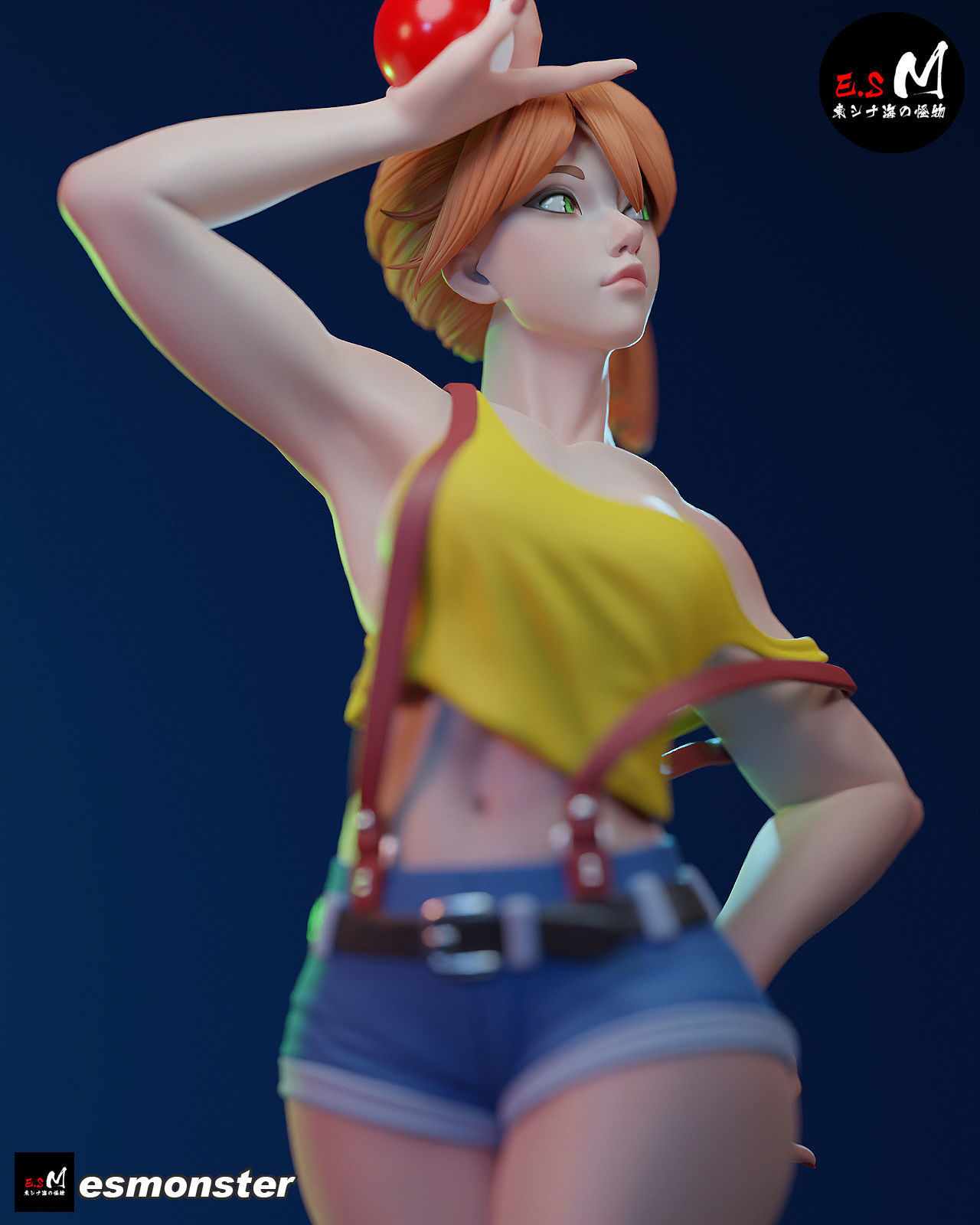 Misty pokemon trainer with NSFW CHARACTER BY ESM 3D print model_18