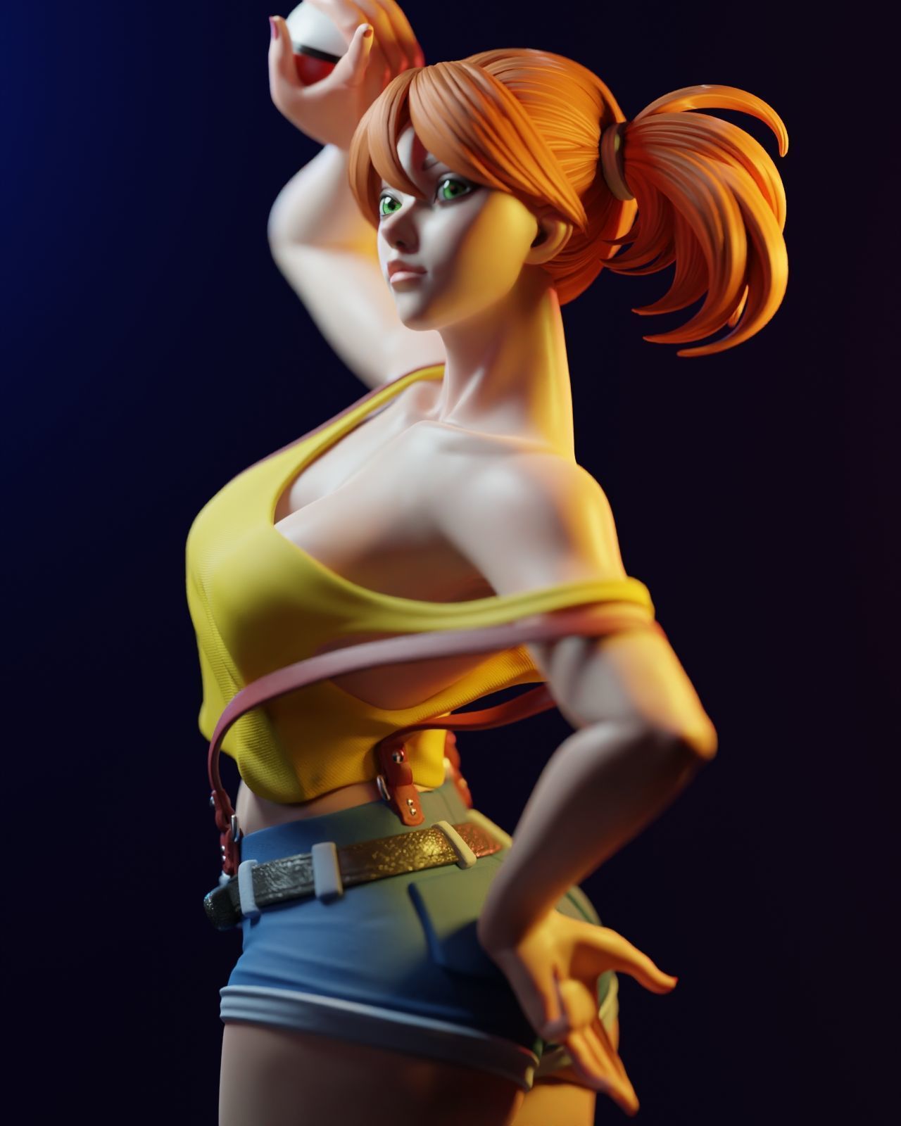 Misty pokemon trainer with NSFW CHARACTER BY ESM 3D print model_30