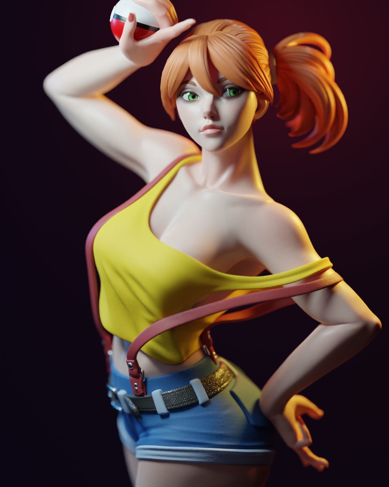 Misty pokemon trainer with NSFW CHARACTER BY ESM 3D print model_32