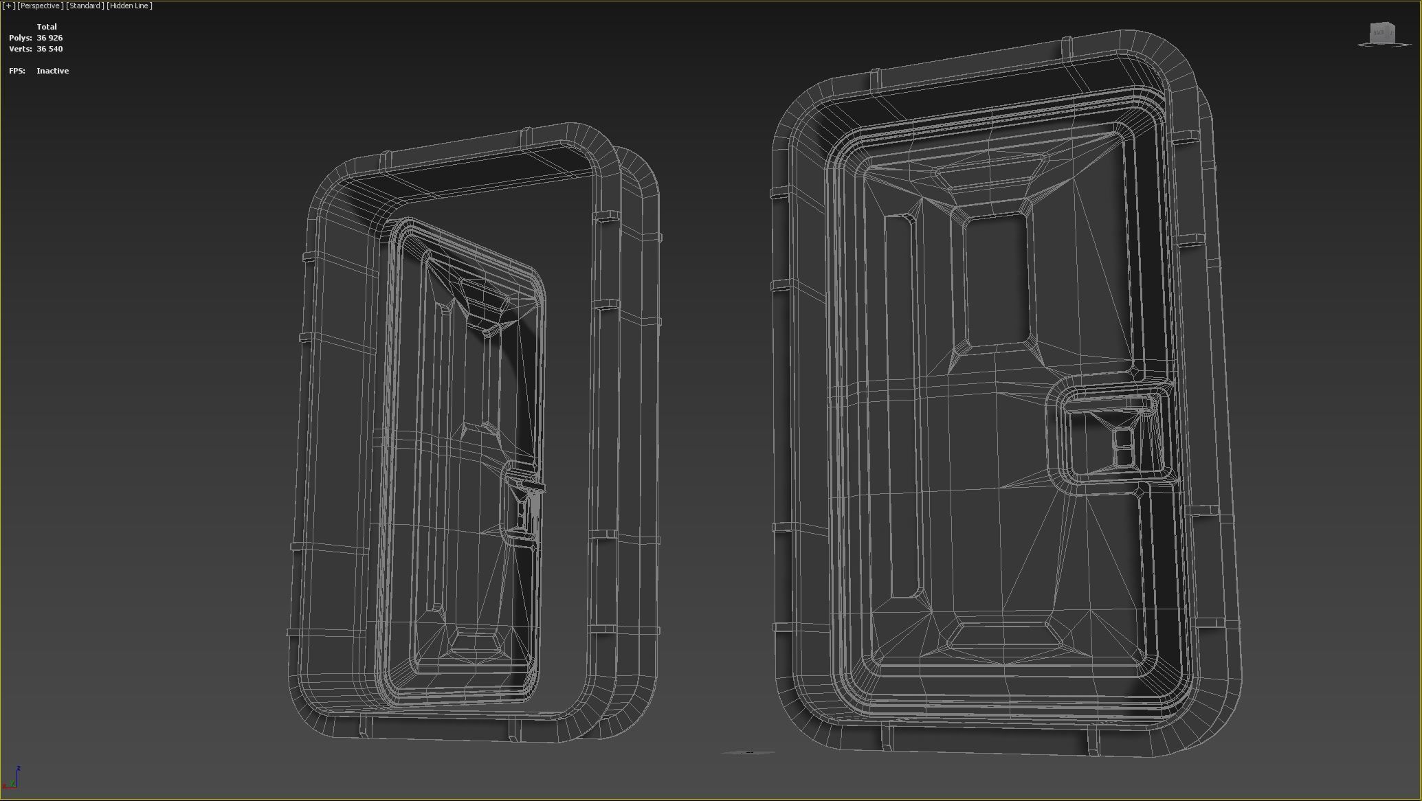 Sci-Fi Service door 3D model_15