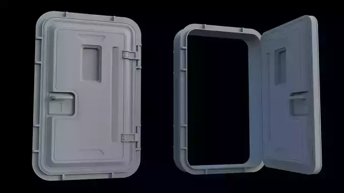 Sci-Fi Service door 3D model