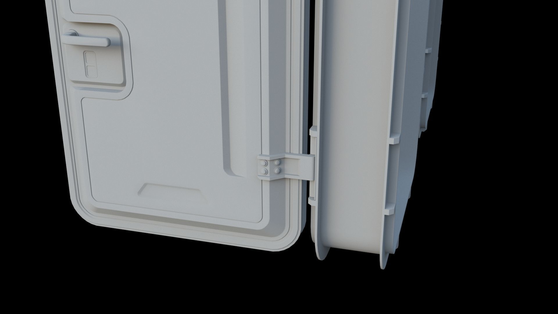 Sci-Fi Service door 3D model_7