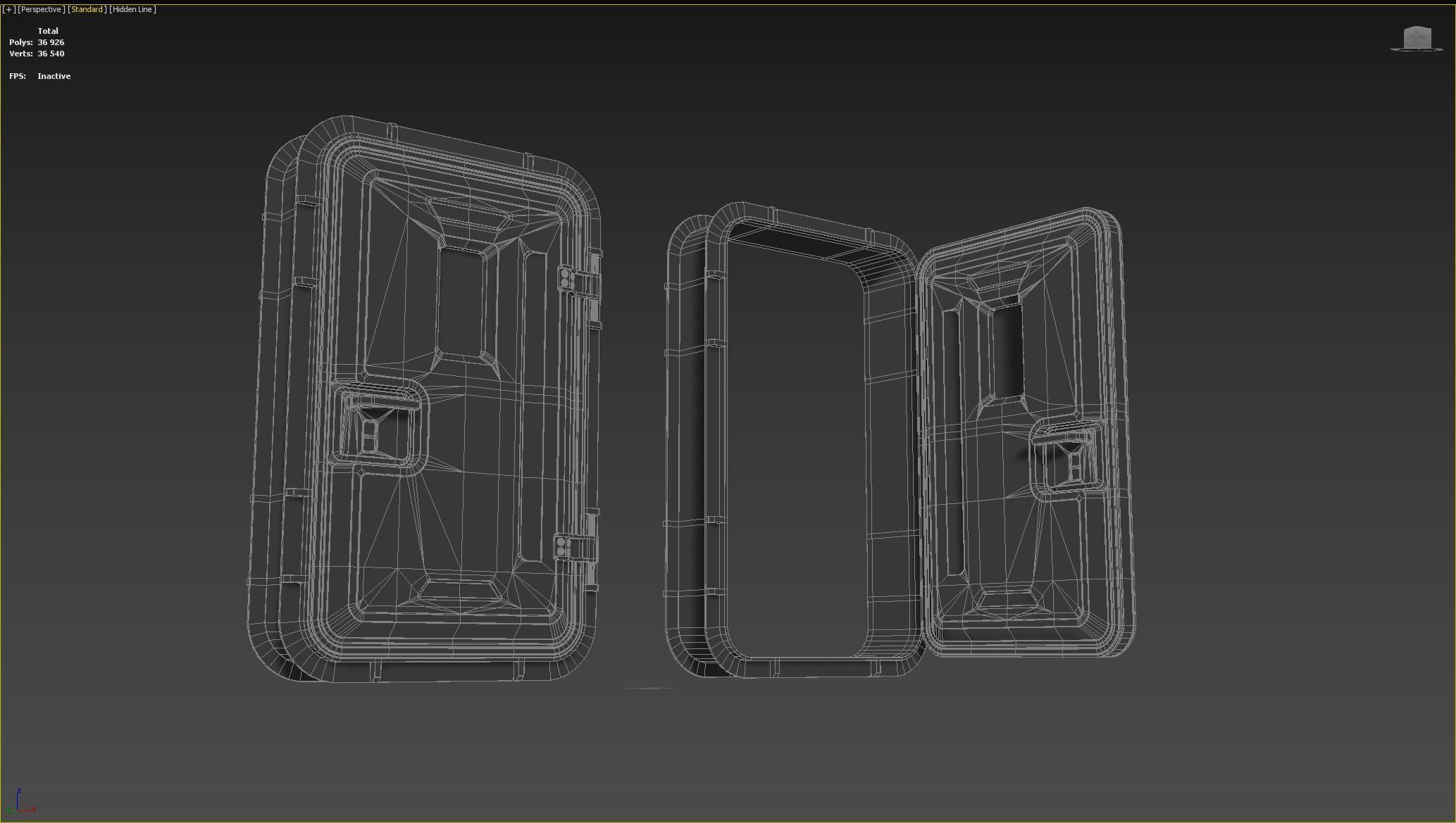 Sci-Fi Service door 3D model_16