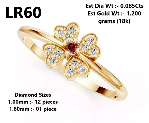 Lightweight Diamond Ring