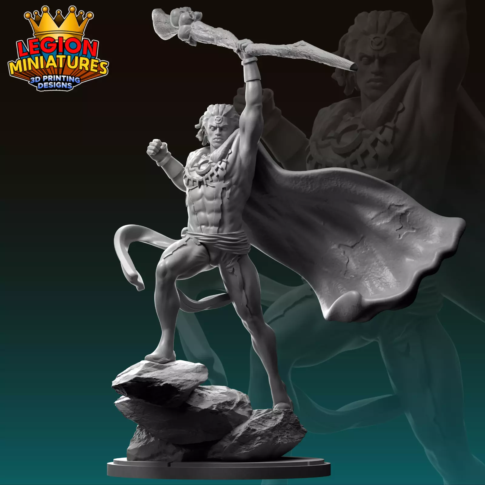 Marvel crisis protocol Doctor Voodoo presupported included 3D print model