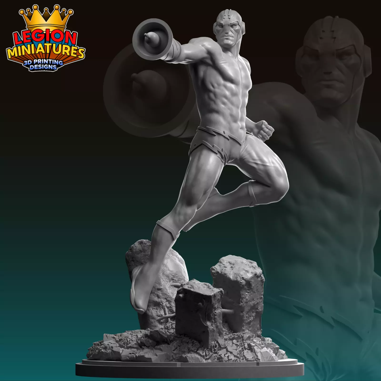 Marvel crisis protocol Klaw presupported included 3D print model_0