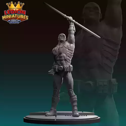 Marvel crisis protocol Ultimate Colonel presupported included 3D print model