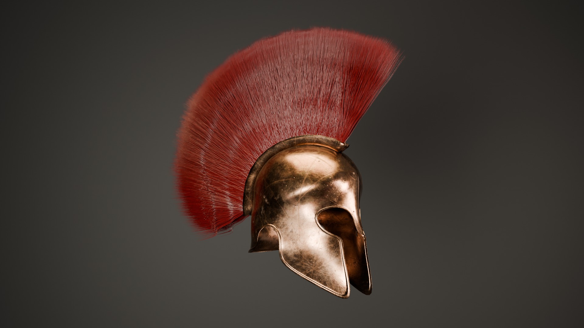 Ancient  Helmet  High Quality 3D Model Low-poly 3D model_7