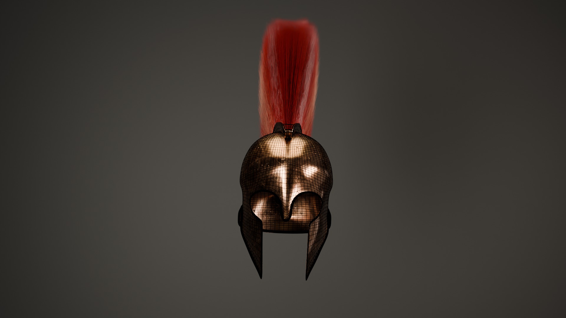 Ancient  Helmet  High Quality 3D Model Low-poly 3D model_3