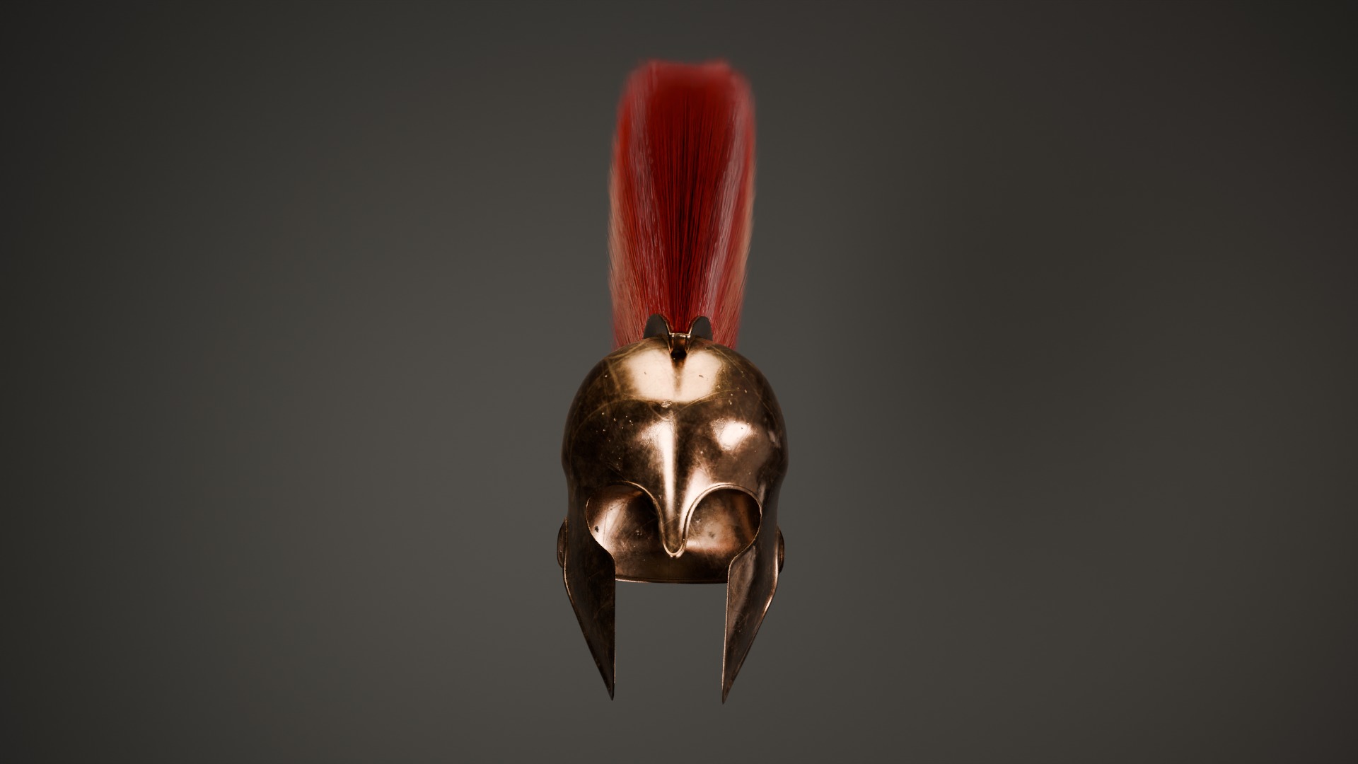 Ancient  Helmet  High Quality 3D Model Low-poly 3D model_2