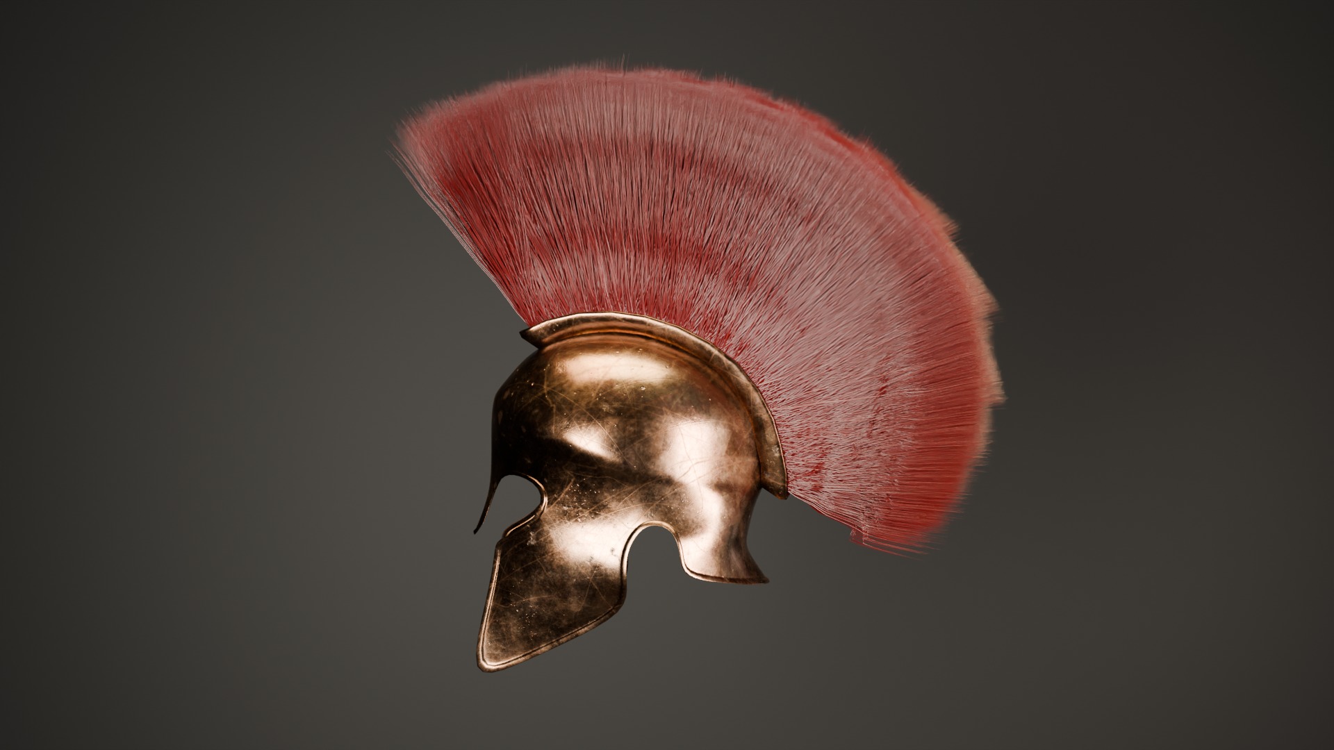 Ancient  Helmet  High Quality 3D Model Low-poly 3D model_4