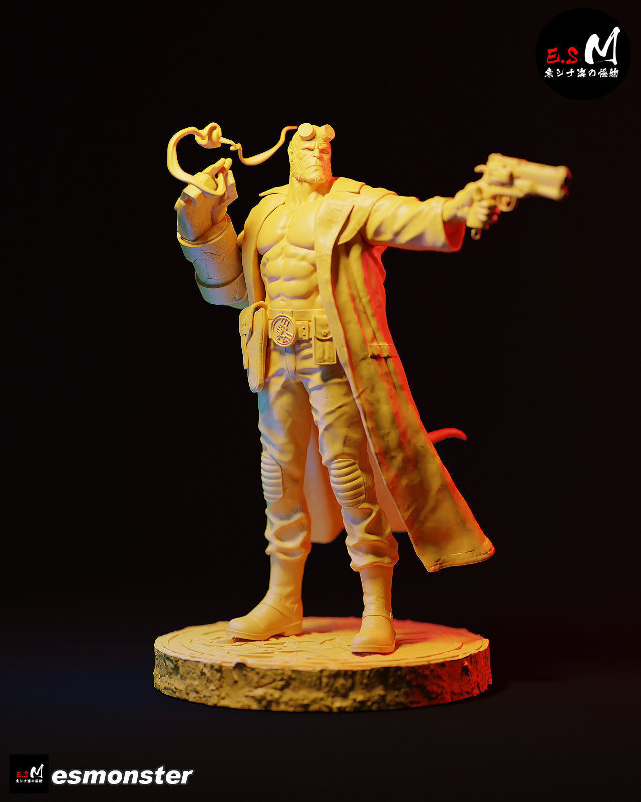 Hell boy CHARACTER BY ESM 3D print model_1