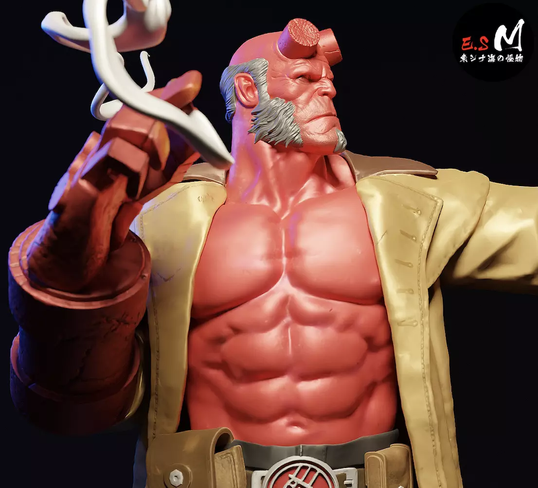 Hell boy CHARACTER BY ESM 3D print model_0