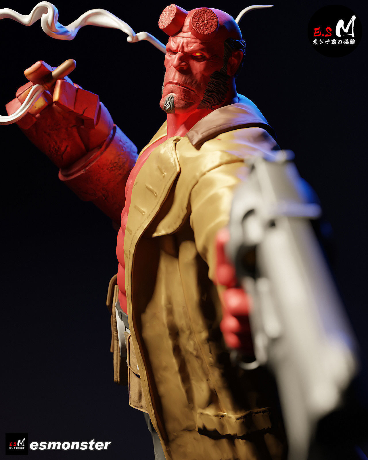 Hell boy CHARACTER BY ESM 3D print model_23