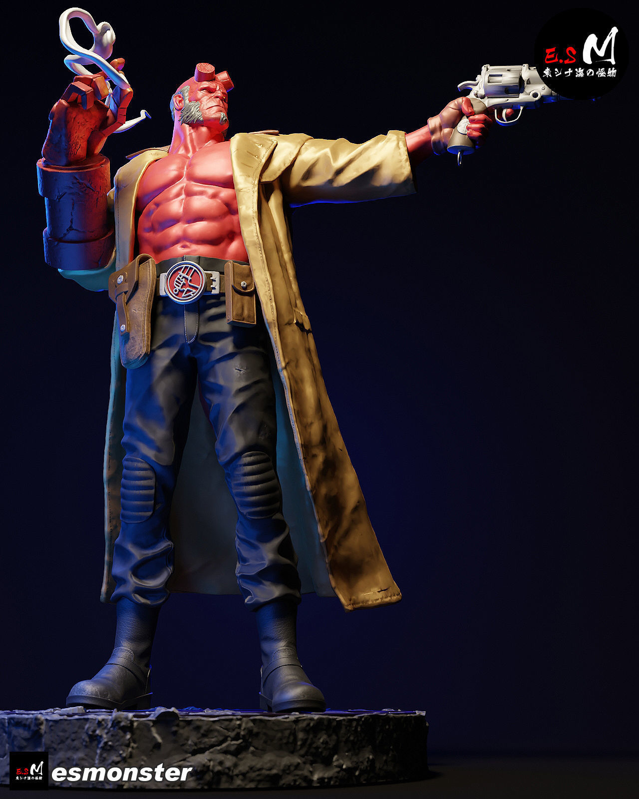 Hell boy CHARACTER BY ESM 3D print model_12