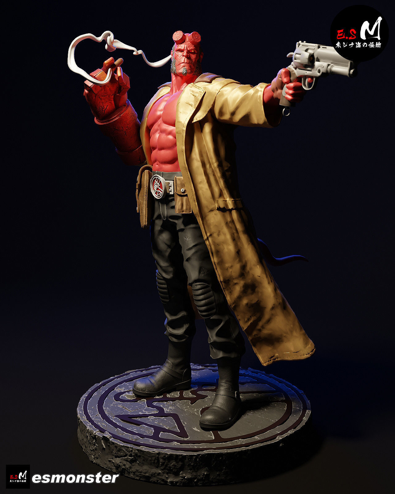 Hell boy CHARACTER BY ESM 3D print model_16