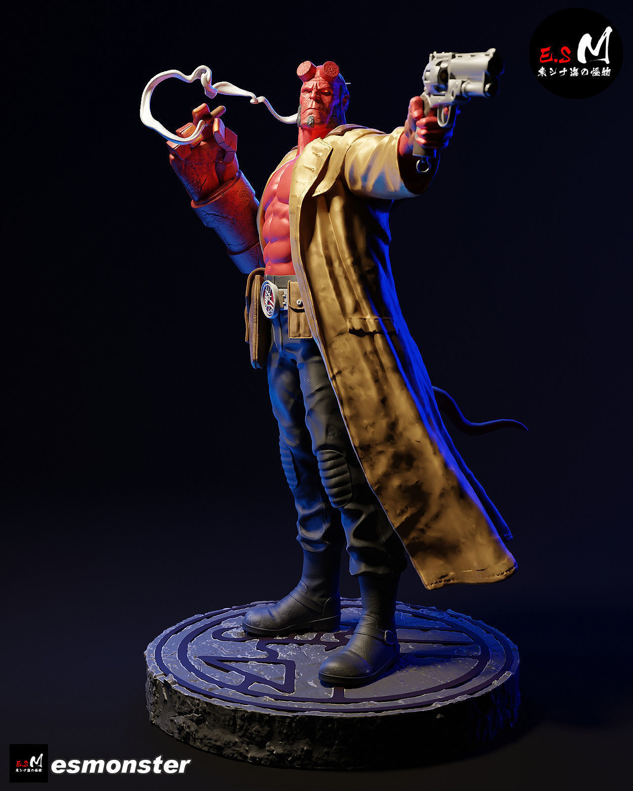 Hell boy CHARACTER BY ESM 3D print model_20