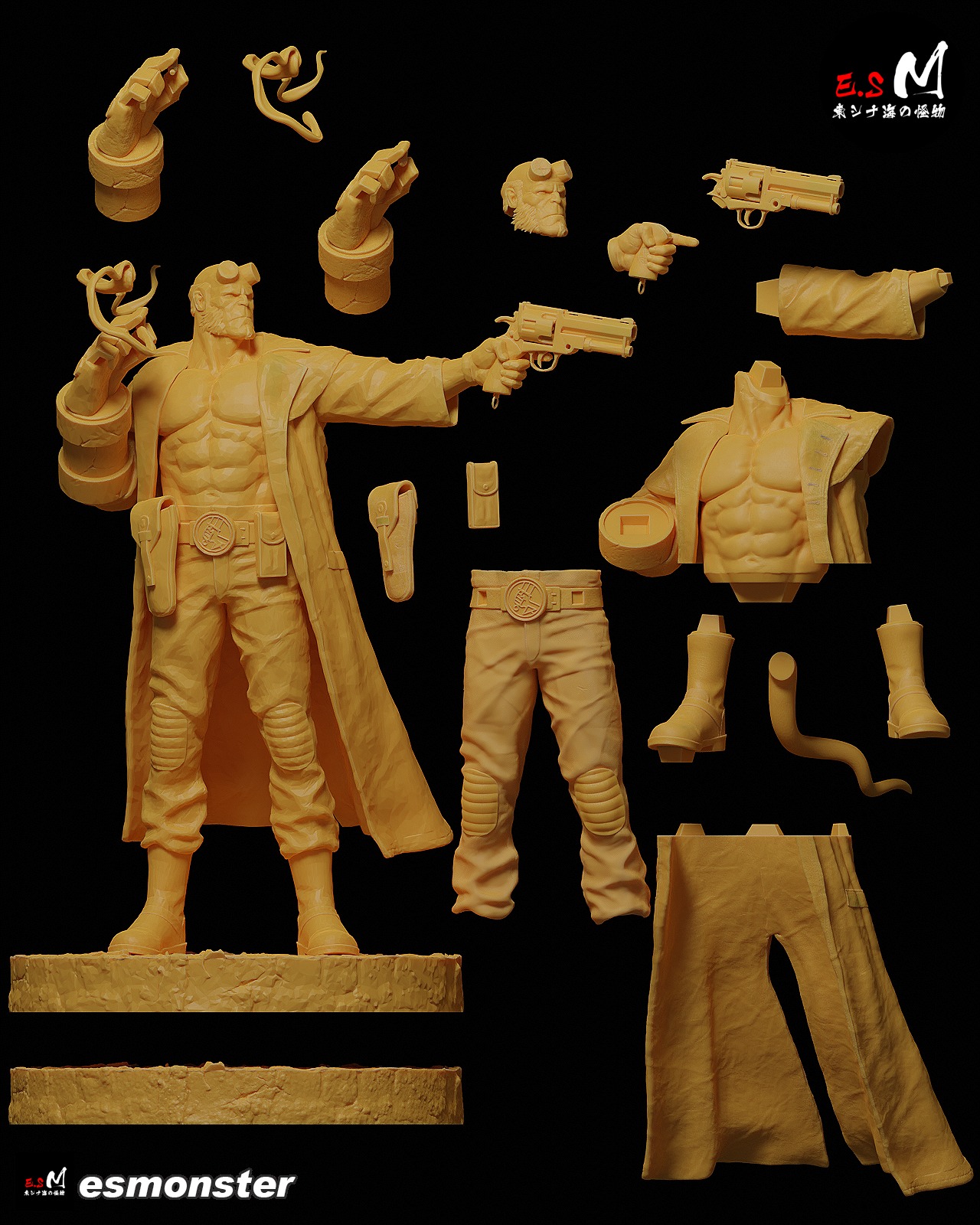 Hell boy CHARACTER BY ESM 3D print model_14