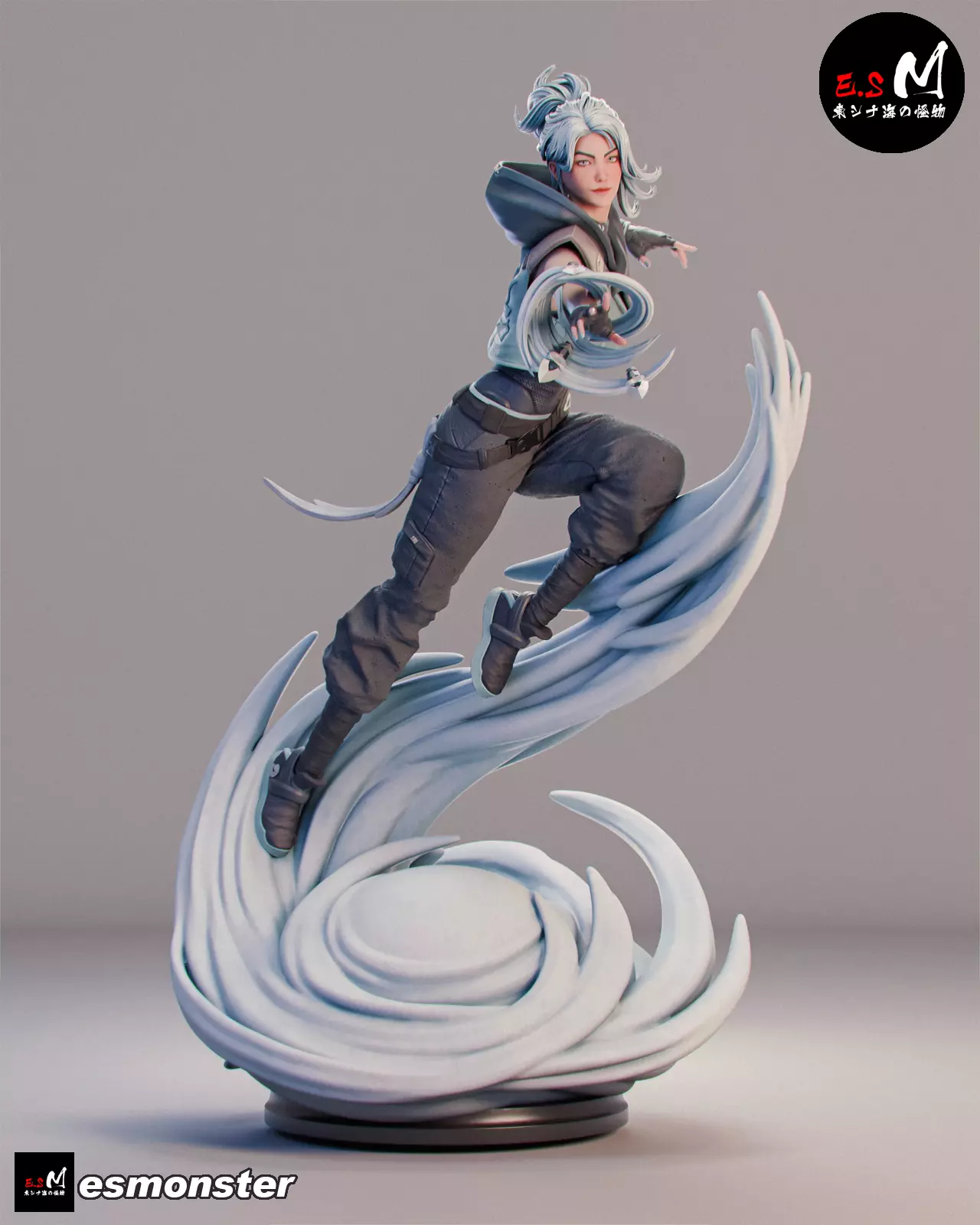 JETT VALORANT CHARACTER BY ESM 3D model 3D printable | CGTrader