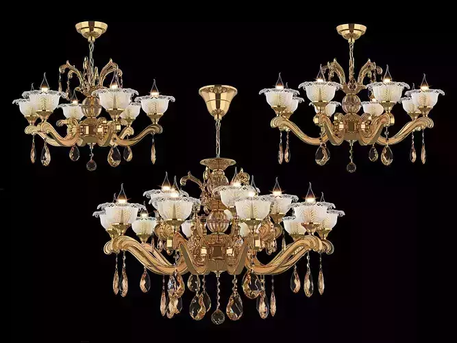 55177 Osgona Collection of Murano Glass Lamps