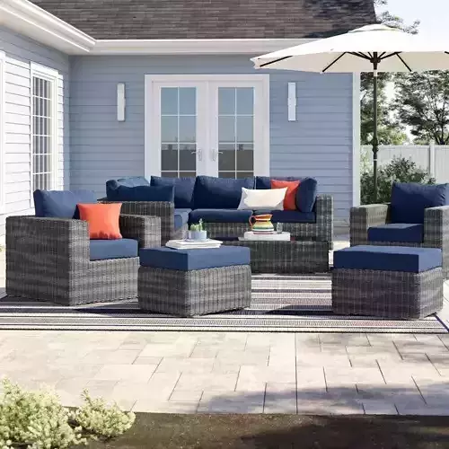 Keiran Wicker Rattan Seating Group 