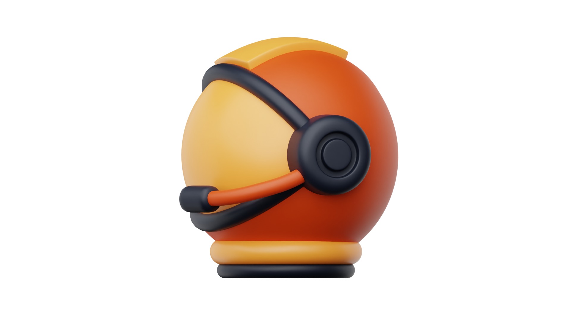 Astronaut Helmet 3D model_3