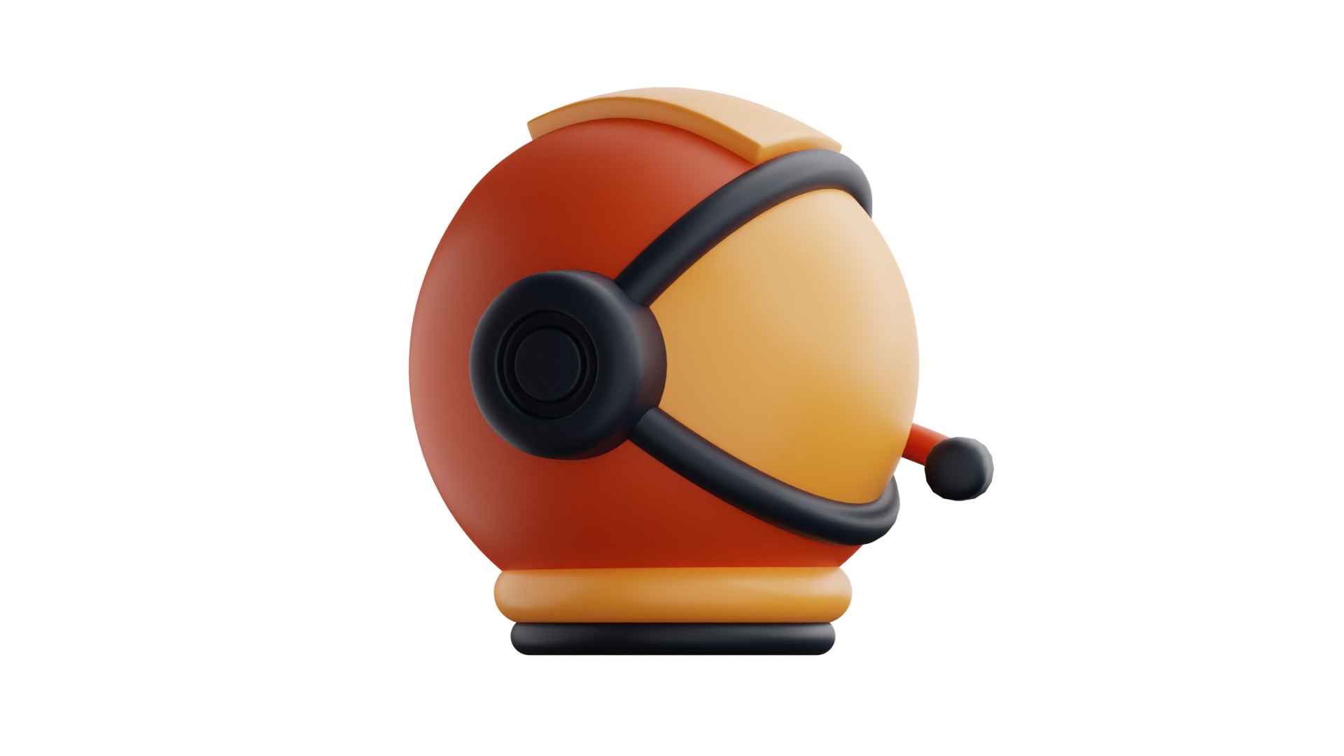 Astronaut Helmet 3D model_15