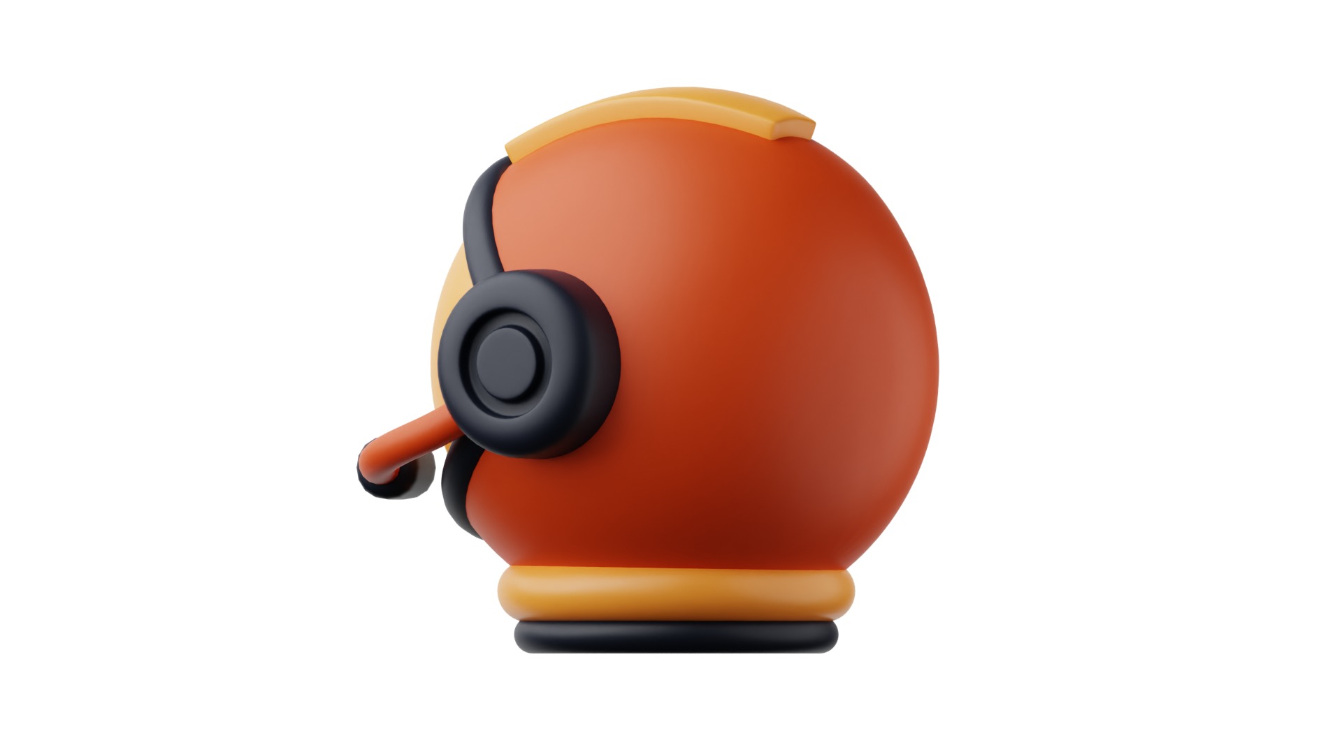 Astronaut Helmet 3D model_6